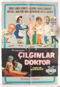 RARE CARRY ON AGAIN DOCTOR 1969 TURKISH ONE SHEET POSTER