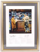 TWO RONNIES ' FORK HANDLES ' NO.1 LIMITED EDITION SIGNED PRINT