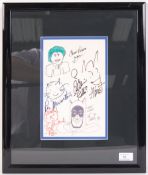 INCREDIBLE RARE VINTAGE BATMAN SKETCH MONTAGE - AUTOGRAPHS