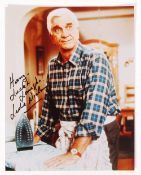RARE NAKED GUN LESLIE NIELSON AUTOGRAPHED PHOTOGRAPH