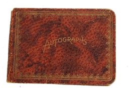 VINTAGE AUTOGRAPH BOOK - ACTORS, SINGERS, BAND LEADERS ETC