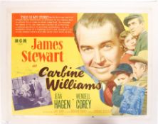 RARE JAMES STEWART CARBINE WILLIAMS SIGNED POSTER