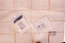 RARE JAMES BOND 007 SET BLUEPRINTS / DESIGNS