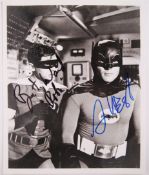 RARE VINTAGE BATMAN TV SERIES ADAM WEST & BURT WARD AUTOGRAPHED PHOTO