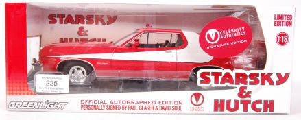 RARE CELEBRITY AUTHENTICS STARSKY & HUTCH AUTOGRAPHED 1:18 MODEL