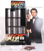 007 JAMES BOND VHS POINT OF SALE SHOP DISPLAY STAND