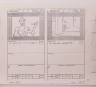 RARE STAR WARS DROIDS ANIMATED SERIES STORYBOARD