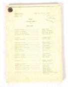 ORIGINAL CAMERA SCRIPT FOR AN EPISODE OF 'BREAD' BY CARLA LANE