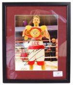 LEE HASKINS - IBF WORLD CHAMPION BOXER - AUTOGRAPHED PHOTO