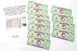 BEVERLY HILLS COP III ORIGINAL PROP WONDER WORLD NOTES