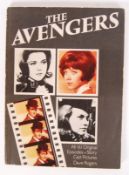 RARE VINTAGE ' THE AVENGERS ' SIGNED PAPERBACK BOOK