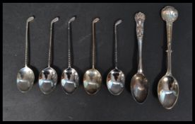 A collection of 5 silver hallmarked presentation g