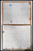 Two framed and glazed antique indentures dating fr