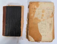 Two antique c1910 Edwardian recipe books. The firs