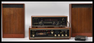A vintage mid century Skandia 8 track player hi fi