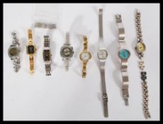 A group of vintage ladies watched to include Sekonda , Citizen , Cornava , Lorus , Carvel , Geneve