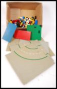 An assorted collection of original vintage 1980's Lego to include 6x bases and a selection of