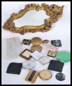 An extensive collection of vintage 20th Century ladies compacts to include several examples such