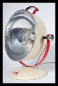 A good mid century Industrial two tone Pifco heat lamp of space age - Panton form. Original vivid