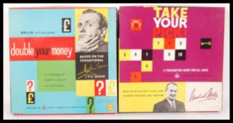 BELL BOARD GAMES ' TAKE YOUR PICK ' AND ' DOUBLE YOUR MONEY '