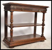 A 19th century French oak buffet / desert sideboar