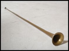 A silver plated post horn, stamped 9028 Alfred Hays, 26 Old Bond Street & 4 Royal Exchange