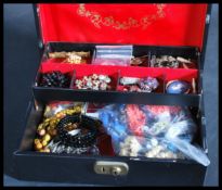 A collection of vintage early to mid 20th century costume jewellery to include gold and silver