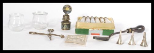 A collection of 19th Century and early 20th Century doctor's field tools to include bullet