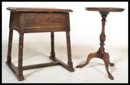 A good Jacobean revival coffin shaped Ipswich oak