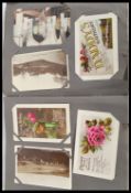 Postcards; a good album of Edwardian and early 20th century postcards - all pertaining to one family