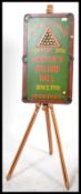 A vintage style advertising point of sale Billiards sign in the form of a billiards table with balls