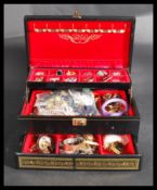 A collection of vintage early to mid 20th century costume jewellery to include French Jet ,