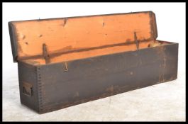 A vintage 20th century retro croquet lawn set to include sticks, hoops, ball etc. complete in