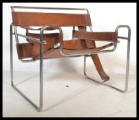 A mid century Wassily / B3 chair 1925-1927, after Marcel Breuer ( New York, 1902-1981 ). Chair