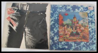 Rolling Stones - Vinyl long Play LP record Albums to include Sticky Fingers with Andy Warhol