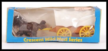 RARE VINTAGE CRESCENT TOYS WILD WEST SERIES 142 WAGON
