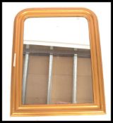 A large 19th Century gilt framed overmantel mirror