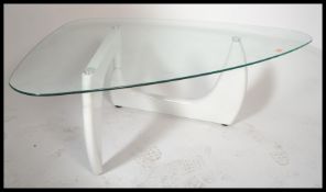 After Isamu Noguchi for Heal's furniture, Isamu Noguchi coffee table comprising of two shaped