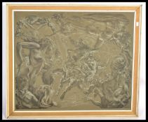 A large mid century rare print entitled '' Creation of the Cosmos ' ' by Anthony Brandt being