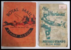 Two vintage stamp albums containing mostly antique stamps dating from the 19th century to include
