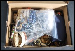 A collection of vintage early to mid 20th century costume jewellery to include a selection of