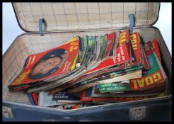 A collection of vintage mid 20th century Football related magazines dating from the 1960 's to