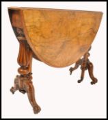 A good  Victorian 19th century burr walnut Sutherl
