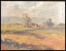 A mid 20th century oil on canvas painting depictin