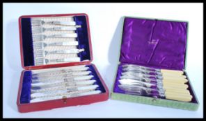 A good silver plated and mother of pearl handled c