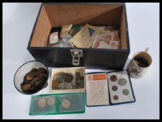 A collection of vintage coins dating from the earl