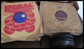 A large collection of 78rpm records dating from the early 20th Century to include military, big