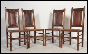 A set of four early 20th Century Arts and Crafts o