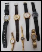 A group of vintage watches to include Timex , W of