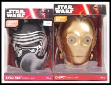 TWO STAR WARS DISNEY ' 3D DECO LIGHT ' WALL LIGHTS